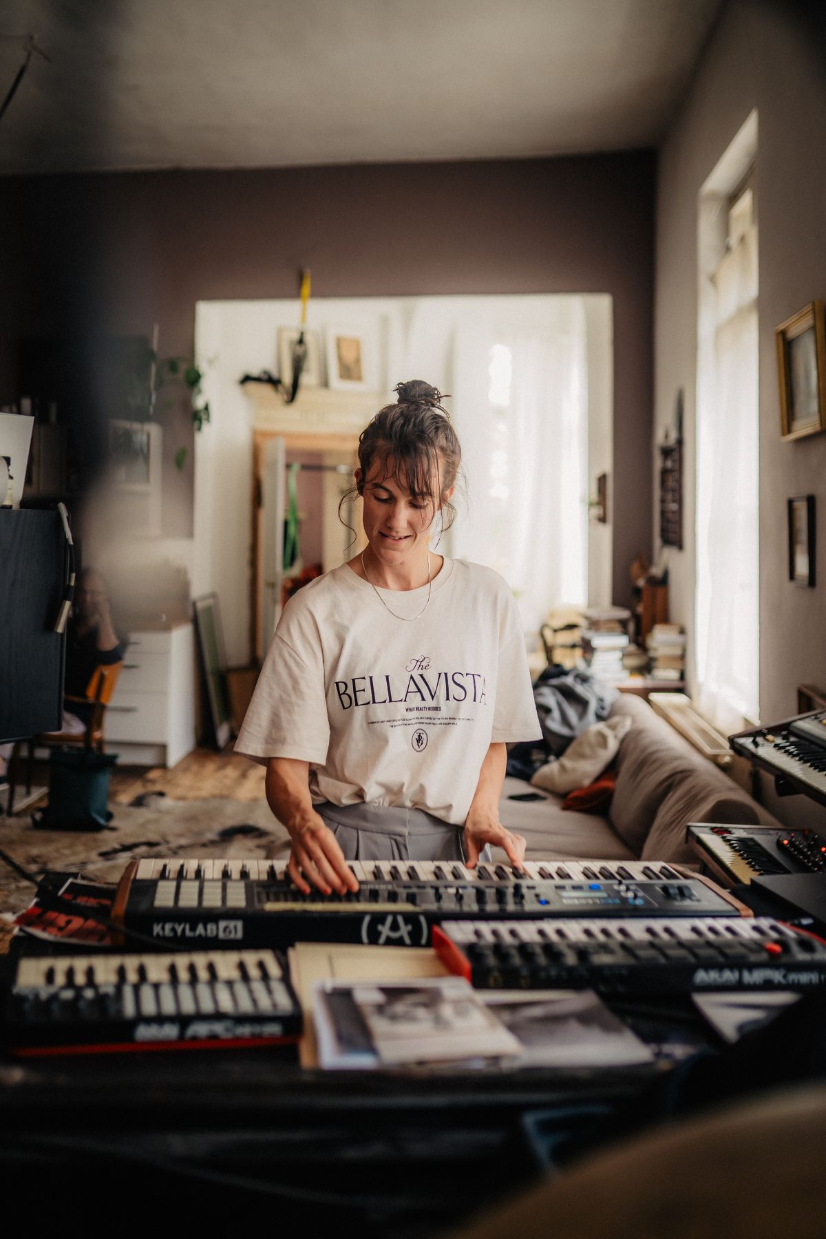 Jazzerin Friederike Bernhardt beim Musizieren