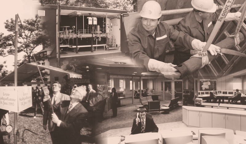 Historisches Bildmaterial zur Gasversorgung