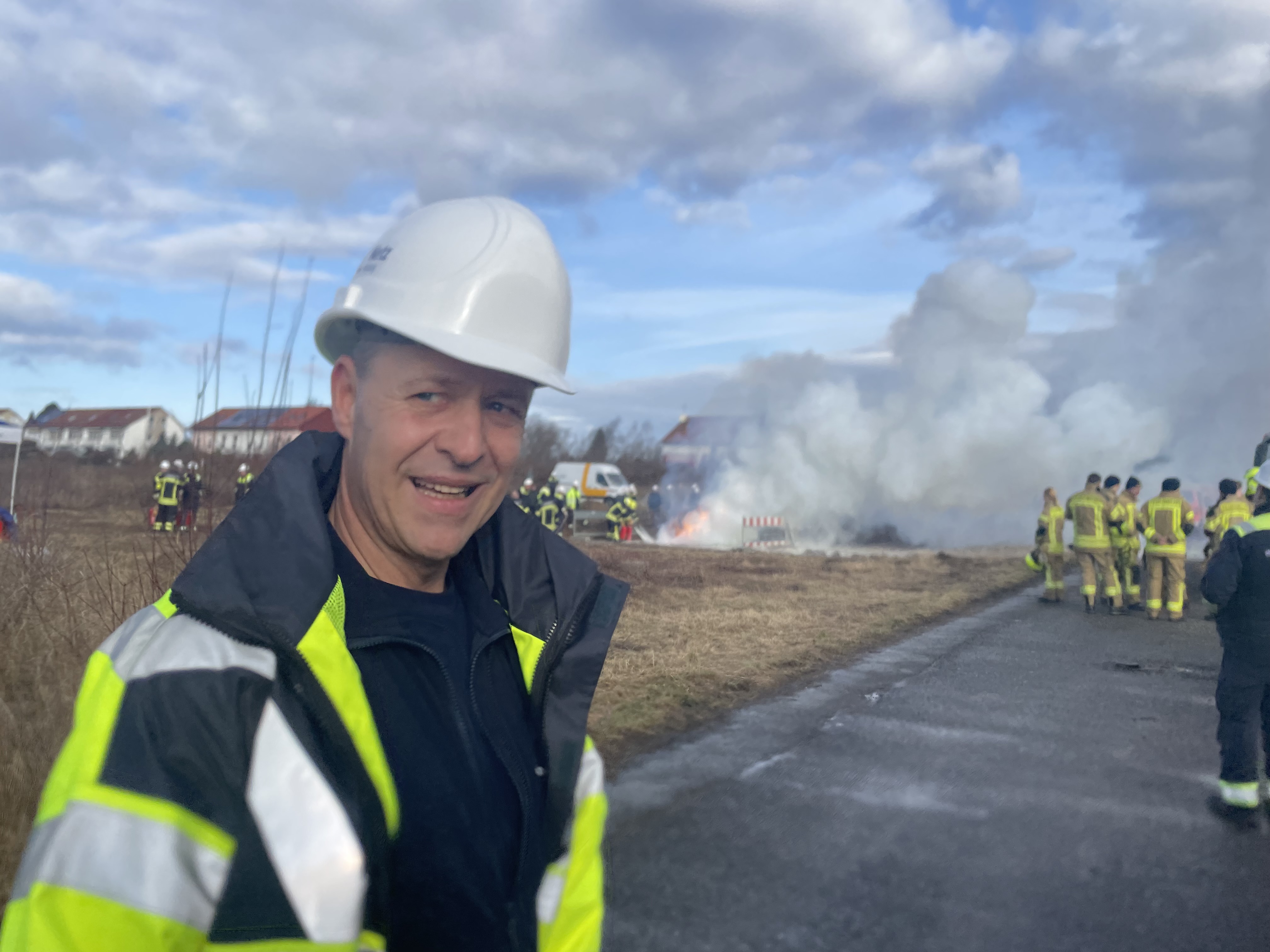 Er organisierte die gemeinsame Löschübung von Leipziger Feuerehren und Netz-Monteuren: Ulf Witte, Gas-Betriebsingenieur der Netz Leipzig GmbH.