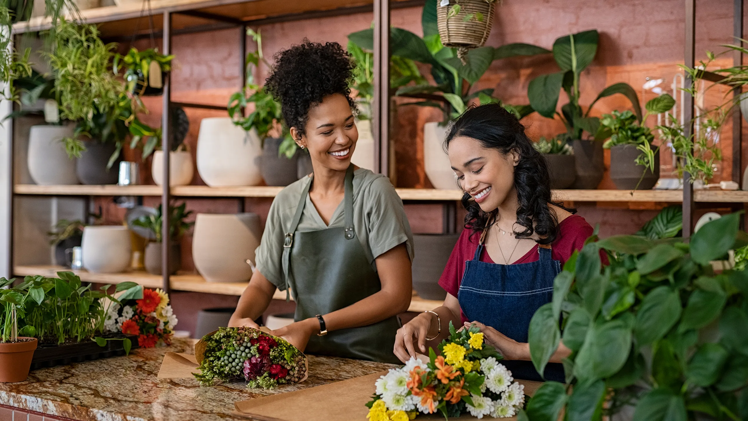 Gewerbekunde Blumenladen – iStock 1369509090