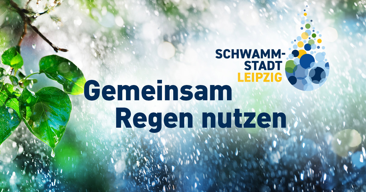 Leitmotiv Informationskampagne Schwammstadt Leipzig